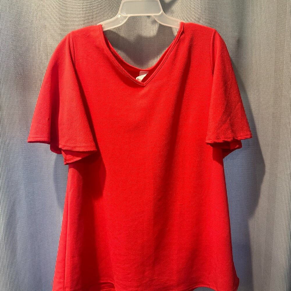 Vibrant Women's shirt.  Beautiful Orange 2x